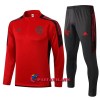 CR Flamengo Training Huppari Suits 2021-22 Neljännes Zip Punainen - Miesten